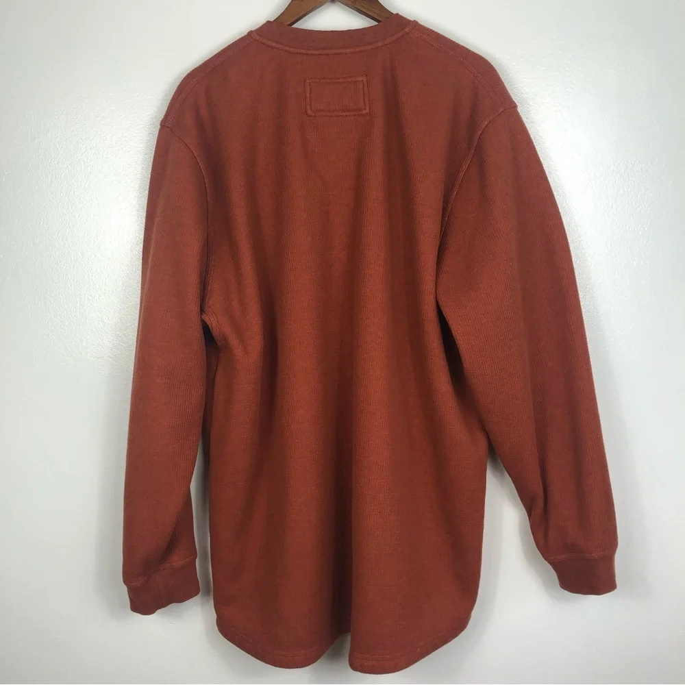 LL Bean Katahdin Iron Works Waffle Fleece Lined Shirt XXL - Picture 2 of 9